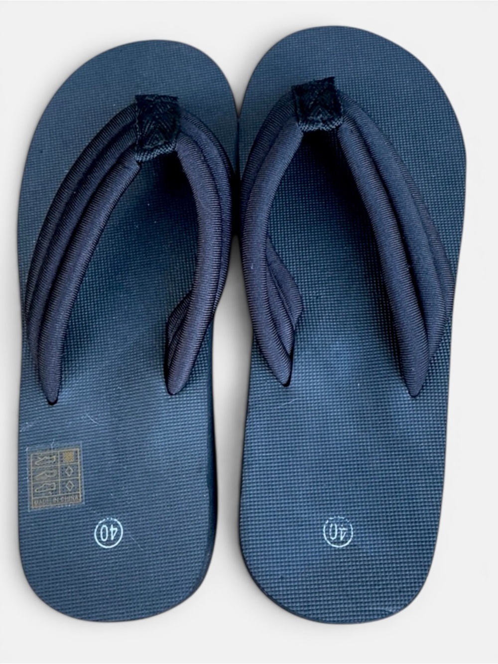 Women’s Black Platform Flip Flops Size 40 / 9-9.5 Minimal Summer Sandals